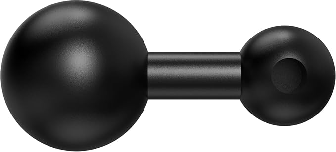1-Inch (B Size) Ball to 17mm Adapter – TPU Anti-Slip Ball Head Converter, Compatible with Garmin GPS and 17mm Phone Holders, Fits 1" B Size Ball Bases from RAM Mounts