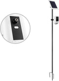 Universal Ground Stake Mount Bracket for Outdoor Security Cameras and Solar Panels, Compatible with Ring, Blink, Eufy, Google Nest, Arlo, Wyze, SimpliSafe, 1/4 Screw Cameras (Black)