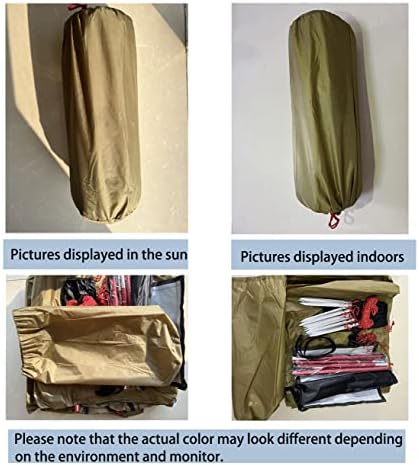 Tipi Hot Tent with Fire Retardant Stove Jack for Flue Pipes, 3~4 Person, Lightweight, Teepee Tents with Snow Skirt for Family Team Outdoor Backpacking Camping Hiking - Image 5