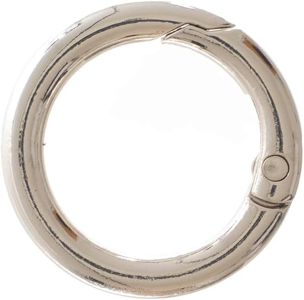Paracord Planet Spring Gate O Rings – Available in 3/4 Inch and 1 Inch Sizes – Silver, Bronze, and Gold Color Options (100 Pack, 3/4 Inch, Silver)