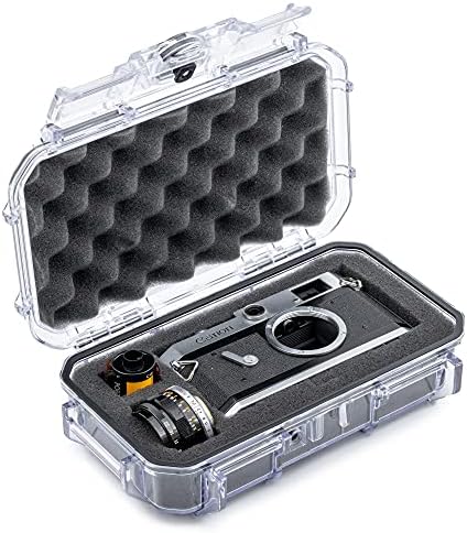 Evergreen 56 Waterproof Dry Box Protective Case with Pick & Pluck Foam - Travel Safe/Mil Spec/USA Made - for Cameras, Phones, Camping, Fishing, Hiking, Water Sports, Knives, Survival (Clear) by EvergreenCases