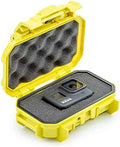 52 Dry Box Protective Case with Pick & Pluck Foam - Travel Safe / Mil Spec / Waterproof / USA Made - for Pistols, Cameras, Phones, Camping, Fishing, Hiking, Traveling, Water Sports, Knives (Yellow) by EvergreenCases