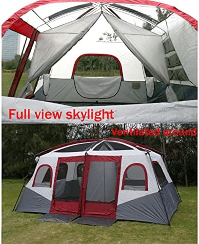 YXCKG 8-12 Person Tent, 2 Bedroom Family Tent, Camping Tents & Shelters, Large Tent 12 Person Outdoor Tents, Festival Essential,100% Waterproof Camping Tent Sewn in Groundsheet - Image 5