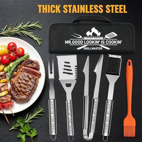 Personalized Gifts for Men, BBQ Accessories Grilling Tools Set - Image 2