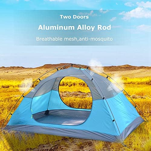 LUSTAR Desert Backpack Camping Tent Lightweight 1-3 Person Tent Double Waterproof Portable Aluminum Pole Travel Tent - Image 7