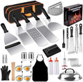 139PCS Griddle Accessories for Blackstone, Perfect Flat Top Grill Accessories for Camp Chef, Griddle Spatula Set with Metal Spatula, Enlarged Spatulas, Basting Cover for Outdoor Barbecue by YJHOLE