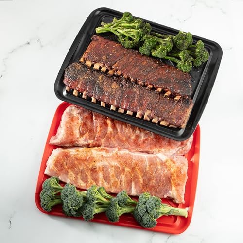 Cuisinart CPK-210 Grilling Prep and Serve Trays, Black and Red Large 18” x 14.5” - Image 7