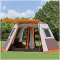YXCKG 6 Person Tent Pop Up Tents for Camping, Automatic Portable Tent with Aluminum Poles, Easy Setup Family Camping Instant Tent Waterproof for Outdoor Hiking Beach (Color : Brown) by Unknown