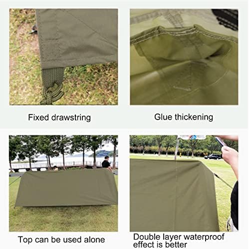 Camping Tent Waterproof Windproof Bell Tent Family Dome Tent for Camp Backpacking Hiking Outdoor Lightweight,Instant Pop-Up Tent with Carry Bag & Nail - Image 5