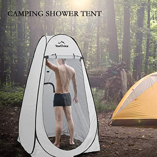 Your Choice Pop Up Shower Tent 47.2" Wx74.8/82.7" H Privacy Changing Tent - Image 3
