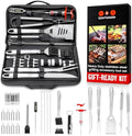 24PCS BBQ Grill Accessories Set, Stainless Steel BBQ Tools with Carry Bag by SpartaSake