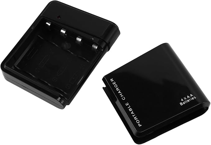 6pcs Black 4X AA Battery Portable Emergency Power Charger USB for Cell Phone