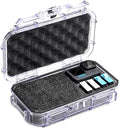 Evergreen Dry Box Tech Organizer – For Camera, Cables, Hard Drives, Memory Cards, Keys, Compatible with GoPro, Airtags (Medium, PROFoam, Clear) by EvergreenCases