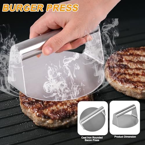139PCS Griddle Accessories for Blackstone, Perfect Flat Top Grill Accessories for Camp Chef, Griddle Spatula Set with Metal Spatula, Enlarged Spatulas, Basting Cover for Outdoor Barbecue - Image 7