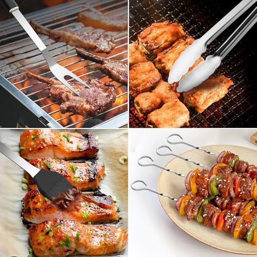 21 Pcs Grill Tools Set,BBQ ＆ Grilling Accessories Outdoor Barbecue Utensils - Image 5