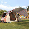 YXCKG Automatic Camping Outdoor Pop-up Tent, Portable 4-6 Person Family Camping Instant Tent-Ultra Large Waterproof Dome Tent with Porch, Easy Setup with Large Mesh for Ventilation (Color : Red) by Unknown
