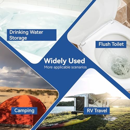 Emergency Drinking Water Storage 45 Gallon 3 Pack, Food-Grade Bathtub Bladder, BPA-Free, Ideal for Emergency Water Bank, Camping, RV Traveling, Hurricane, Storm & Disaster Preparedness Supplies (3) - Image 3