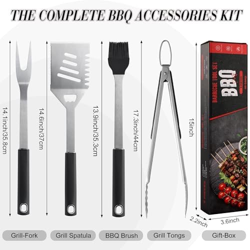 Griddle Accessories Kit - Heavy Duty Grill Tools Set, Grilling Accessories - Image 2