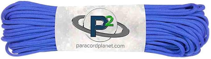 Paracord Planet Solid Color 550lb Paracord – 7 Strand Type III Nylon Cord for Indoor and Outdoor Tasks – Royal Blue (10 ft)