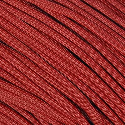 The Paracord Store | Type III 550 Paracord - 100 FT Hank, Crimson Red | Heavy Duty 7 Strand Tactical Paracord - USA Made Nylon Outdoor Parachute Cord for Camping, Fishing & More - Survival Cord