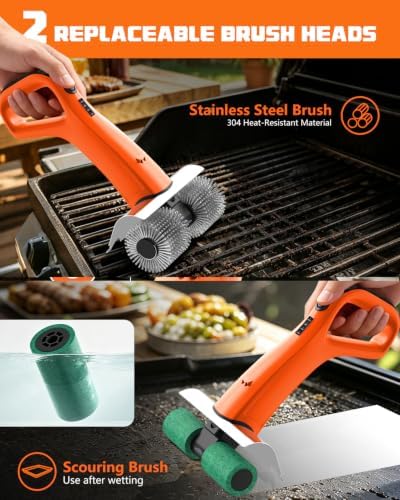 PUNOLAZY Electric Grill Brush for Outdoor Grill Cordless BBQ Brush - Image 6