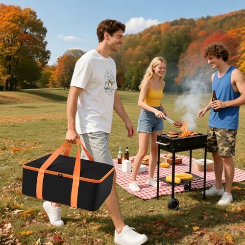 Grill Utensil Storage Bag for Outdoor Grilling, 19 x 13 x 7in, Black - Image 6