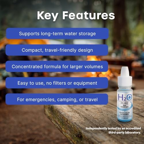 H2O Pure Water Preserver Drops – Long Term Water Storage Additive, 2 Pack - Image 4