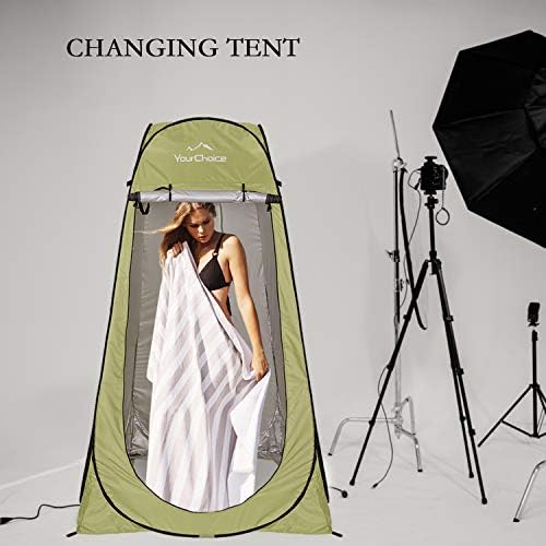 Your Choice Pop Up Shower Tent 47.2" Wx74.8/82.7" H Privacy Changing Tent - Image 5