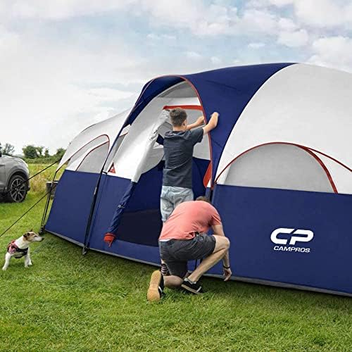 CAMPROS CP 8 Person Camping Tent, Room Divider, Rainfly, Weather Resistant - Image 5