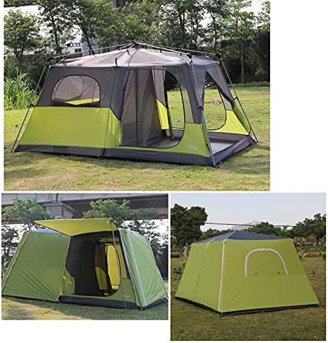 YXCKG Big Tent 5-8 Man Tent Camping Tent, Tunnel Tent with 2 Rooms, Tent Waterproof Sun Shelter for Outdoor, Double Layer Tent 100% UV Protected Family Camping Tents, Picnic Camping Hiking - Image 5