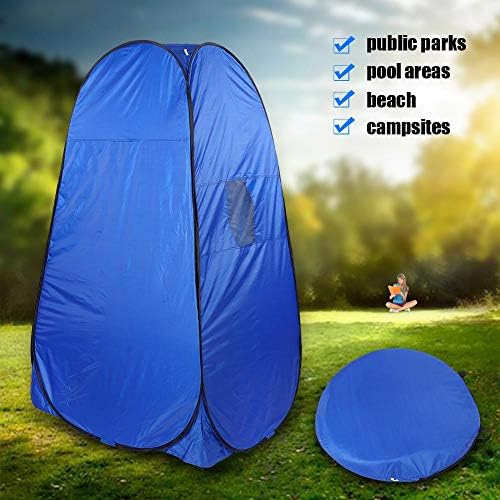 LUSTAR Portable Privacy Shower Toilet Camping Pop Up Tent Camouflage/UV Function Outdoor Bath Dressing Tent/Photography Tent Blue - Image 6