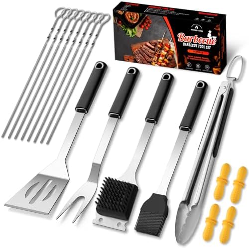 21 Pcs Grill Tools Set,BBQ ＆ Grilling Accessories Outdoor Barbecue Utensils by MayweTanso