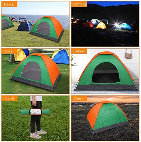 Ochine 1/2/4 Person Camping Tent Family Tents Pops Up Tent Waterproof Windproof Easy Setup Tent Lightweight Dome Tent for Outdoor Camp, Backpacking, Hiking, etc (Ship from USA) - Image 3