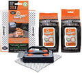 Proud Grill Q-Swiper BBQ Grill Cleaner Gift Bundle, Brush, Wipes & Cloths by ProudGrillCompany
