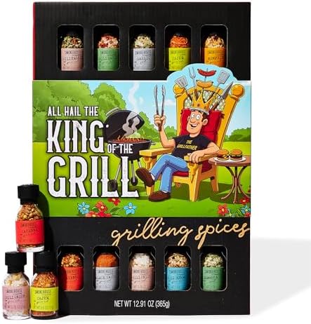 Grilling Spice Set Gift, 20 BBQ Rubs & Seasoning Variety, Father's Day by Thoughtfully