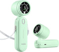 Diveblues Handheld Fan, 30ft/s Mini Portable Turbo Fan [12H Max Cooling], 4000mAh Personal Fan with LED Display, 3-in-1 Hand Held/Neck/Desk Fan for Travel, Cruise, Disney Essentials