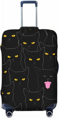 Black Cat Elastic Luggage Cover, Suitcase Protector For Travel (Fits 29-32 Inch Luggage)
