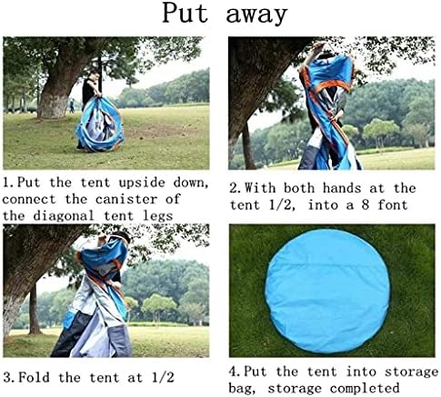 Tent 3-4 Person Camping Tents,Waterproof Windproof Beach Tent,Large Mesh Windows, Easy Set Up,with Carry Bag,for All Seasons - Image 4