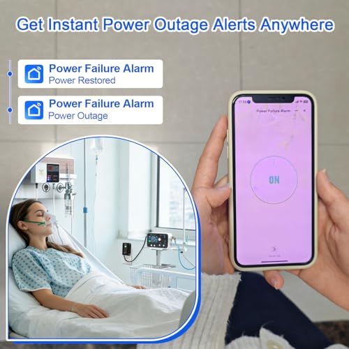 2 Pack Power Failure Alarm with WiFi Notification, Smart Power Outage Alarm - Image 7