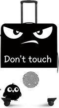 ANNA QUEEN Funny Don't Touch Luggage Cover,Stretchable Suitcase Protector Sleeve,Fit for 20-22 Inch Checked Baggage,Water Resistant Durable Luggage Protector