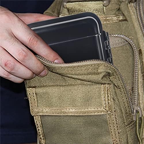 Dry Storage Box, Shockproof Waterproof Box Storage Case Waterproof Plastic Box Container with 2 U‑Shape Buckle, Plastic Storage Container for Cameras, Phones, Camping, Fishing, Hiking(Small-Black) - Image 4