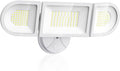 Olafus 130W Flood Lights Outdoor, 13000LM Super Bright LED Flood Light, IP65 Waterprooof Outdoor Flood Light Fixture, 3 Adjustable Heads, 6500K Exterior Security Lights for Yard, Garage, White