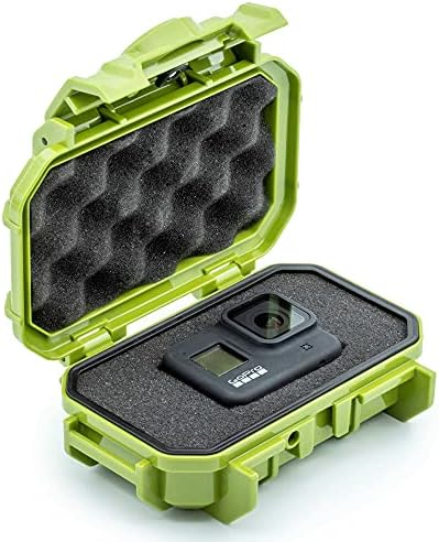 52 Dry Box Protective Case with Pick & Pluck Foam - Travel Safe/Mil Spec/Waterproof/USA Made - for Pistols, Cameras, Phones, Camping, Fishing, Hiking, Traveling, Water Sports, Knives (Green) by EvergreenCases