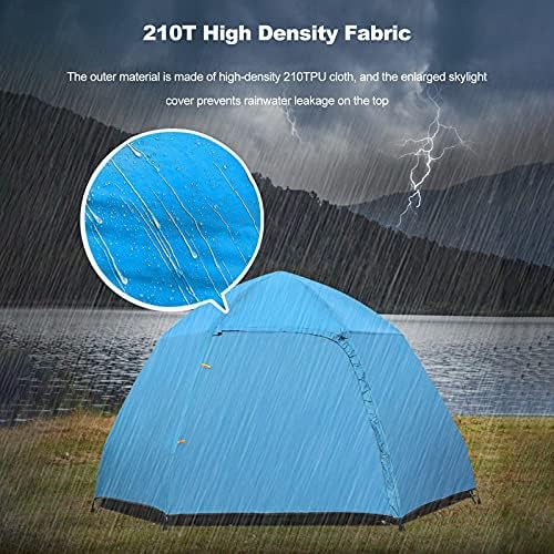 Ergocar Camping Tent 210T PU Cloth Waterproof Windproof Dome Tent, 3 to 4 Man Ultraligh Ventilated Pop up Tent for Family, Hiking, Backpacking & Fishing - Image 4