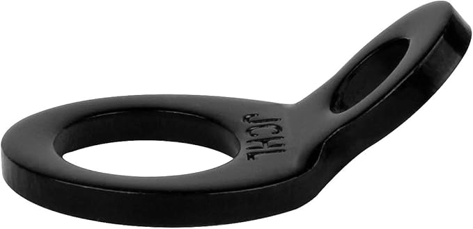Tie Down Strap Rings Dirt Bike Stainless Steel Multi-Purpose Tie Down Anchor Strapping Hooks for Mounting in The Garage, Work Shop, Truck, Trailer, Golf Cart, Fence Black (10-Pack)