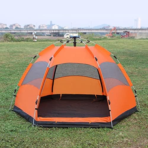 Camping Tent Instant Pop-Up Tent Family Dome Tent with Carry Bag Bell Tent Waterproof Windproof for Camp Backpacking Hiking Outdoor Lightweight,Orange,M by Unknown