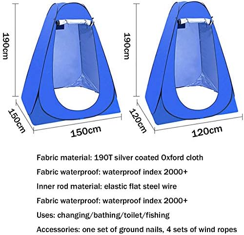 New Pop Up Privacy Shelters Tent Instant Portable Outdoor Shower Tent,Camp Toilet,Changing Room,Rain Shelter for Camping Beach,Outdoor Foldable Changing Room Privacy Shelter (Green,47*47*74.8") - Image 3