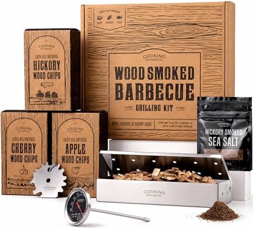 Grilling Accessories BBQ Smoker Box Grill Kit - Stainless Steel Smoke Box by CookingGiftSetCo