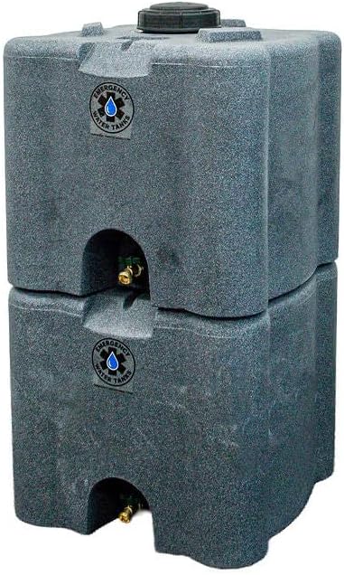 30 Gallon Stackable Emergency Water Storage Tank – Heavy-Duty Water Barrel for Long-Term Drinking Water or Preparedness (Granite) - Image 3