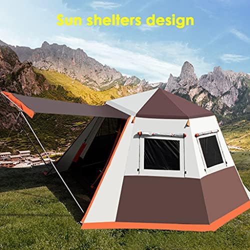 YXCKG Pop Up Tent for 3 to 4 Person, Camping Outdoor Tent, Family Camping Tent with 360° Panoramic View, Ventilation, Waterproof Dome Tent for Kids, Camping, Beach, and Outdoor - Image 2